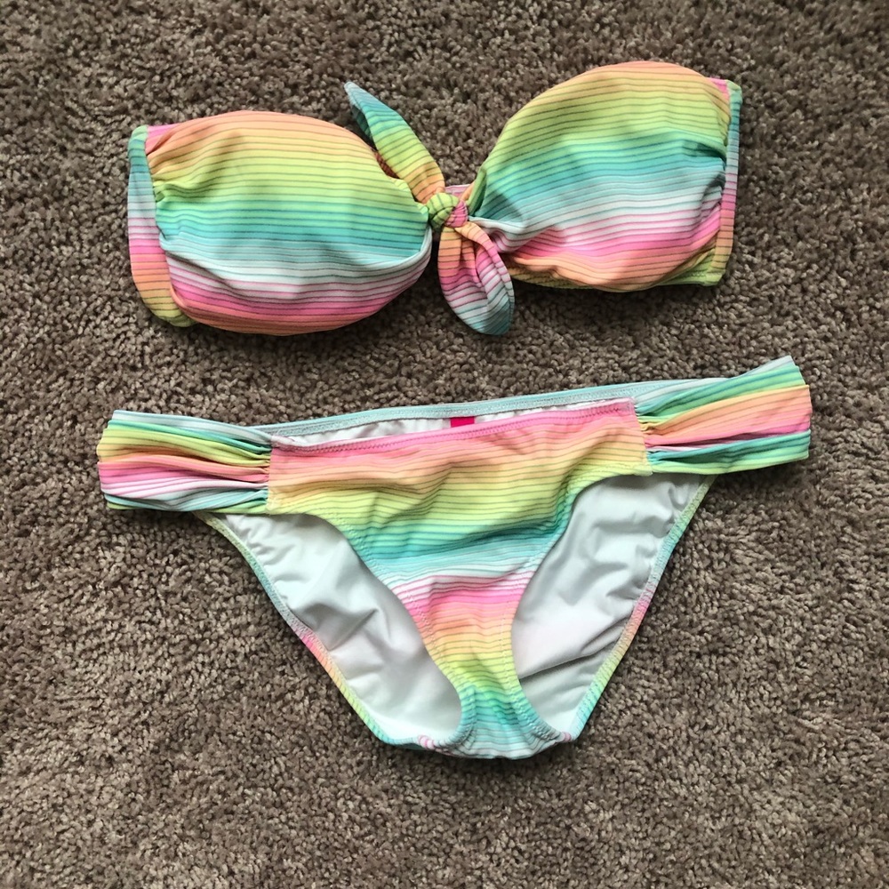Victoria’s Secret Rainbow Bandeau bikini